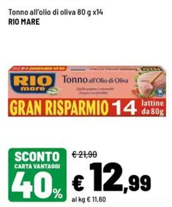 Tonno all'olio di oliva Rio Mare