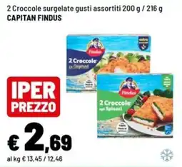 Iper La Grande Crocchette surgelate gusti assortiti CAPITAN FINDUS offerta