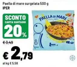 Iper La Grande Paella di mare Iper offerta