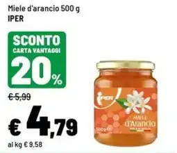 Iper La Grande Miele d'arancio Iper offerta