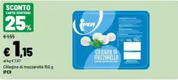 Iper La Grande Ciliegine di mozzarella Iper offerta