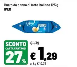 Iper La Grande Burro da panna di latte Italiano offerta