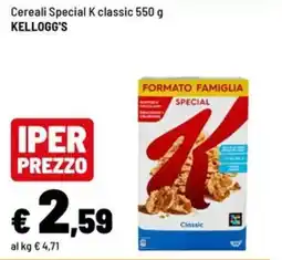 Iper La Grande Cereali Special K classic Kellogg's offerta