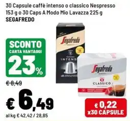 Iper La Grande Caffè Nespresso Segafredo offerta