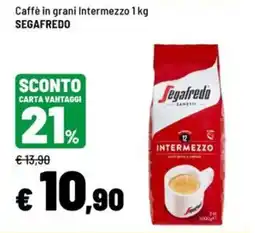 Iper La Grande Caffè in grani Intermezzo Segafredo offerta