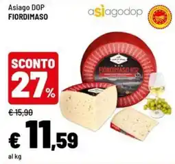 Iper La Grande Asiago DOP Fiordimaso offerta
