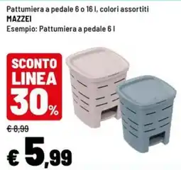 Iper La Grande Pattumiera a pedale Mazzei offerta