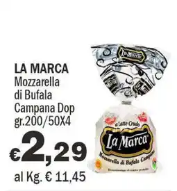 Primo Prezzo Mozzarella di Bufala Campana Dop La Marca offerta