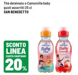 Iper La Grande Thè deteinato o Camomilla baby SAN BENEDETTO offerta