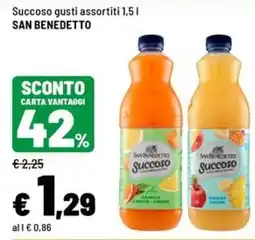 Iper La Grande Succoso gusti assortiti San Benedetto offerta