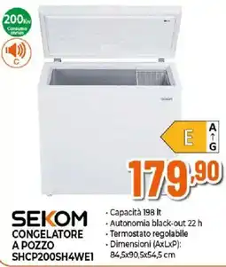 Ipercoop Sekom congelatore a pozzo offerta