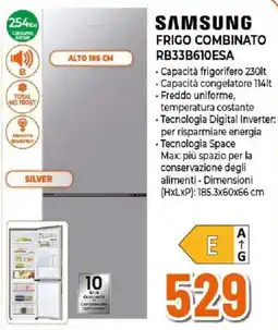 Ipercoop Samsung frigo combinato RB33B610ESA offerta
