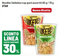 Iper La Grande Noodles Saikebon cup gusti assortiti offerta