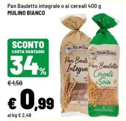 Iper La Grande Pan Bauletto integrale o ai cereali MULINO BIANCO offerta