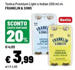 Iper La Grande Tonica Premium Light o Indian Franklin & Sons offerta