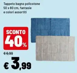 Iper La Grande Tappeto bagno policotone offerta