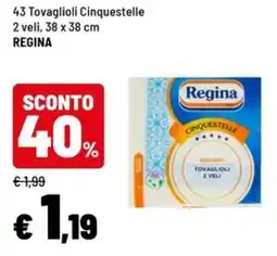 Iper La Grande Tovaglioli Cinquestelle Regina offerta