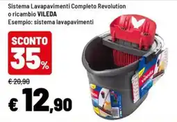 Iper La Grande Sistema Lavapavimenti Completo Revolution VILEDA offerta