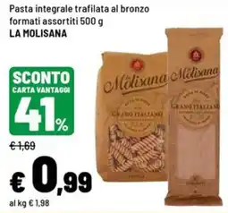 Iper La Grande Pasta integrale trafilata al bronzo LA MOLISANA offerta