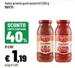 Iper La Grande Salse pronte gusti assortiti MUTTI offerta