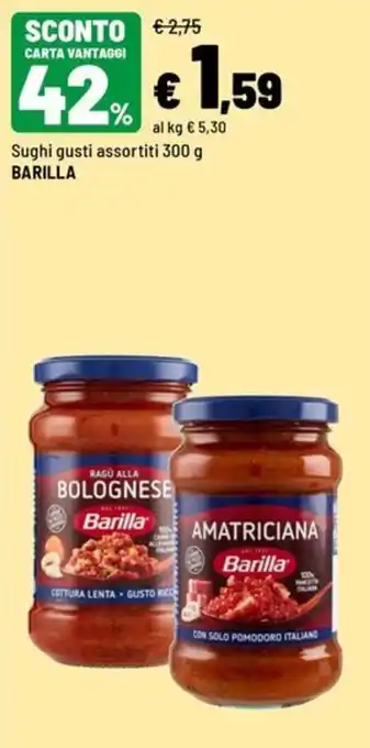 Sughi gusti assortiti Barilla