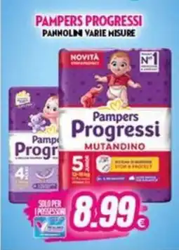 Vitulano Drugstore Pampers Progressi Mutandino offerta