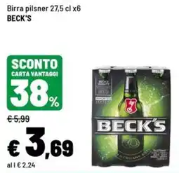 Iper La Grande Birra pilsner Beck's offerta