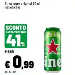 Iper La Grande Birra lager original Heineken offerta