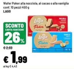 Iper La Grande Wafer Poker Lago offerta