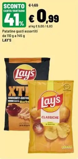 Iper La Grande Patatine gusti assortiti Lay's offerta