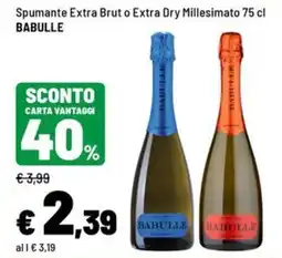Iper La Grande Spumante Extra Brut o Extra Dry Millesimato offerta