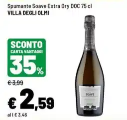 Iper La Grande Spumante Soave Extra Dry DOC Villa degli Olmi offerta