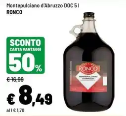 Iper La Grande Montepulciano d'Abruzzo DOC Ronco offerta