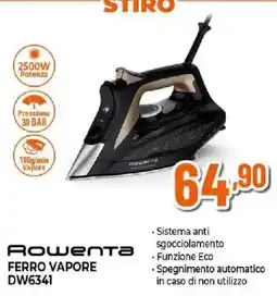 Ipercoop Rowenta ferro vapore DW6341 offerta