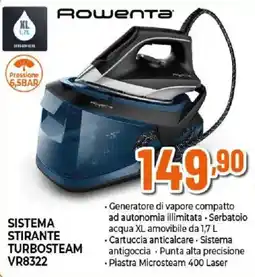 Ipercoop Rowenta sistema stirante turbosteam vr8322 offerta