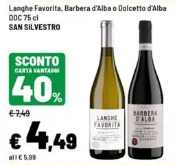 Iper La Grande Langhe Favorita, Barbera d'Alba o Dolcetto d'Alba DOC offerta