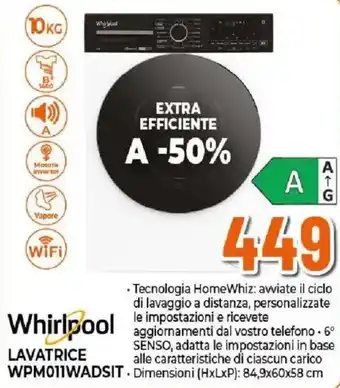 Whirlpool Lavatrice WPM011WADSIT