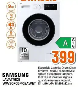 Ipercoop Samsung lavatrice offerta