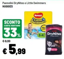 Iper La Grande Pannolini DryNites o Little Swimmers Huggies offerta