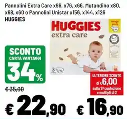 Iper La Grande Huggies extra care offerta