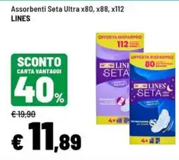 Iper La Grande Assorbenti Seta Ultra Lines offerta