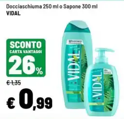 Iper La Grande Docciaschiuma o Sapone Vidal offerta