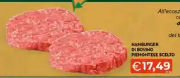 Mercatò Local Hamburger di bovino piemontese scelto offerta