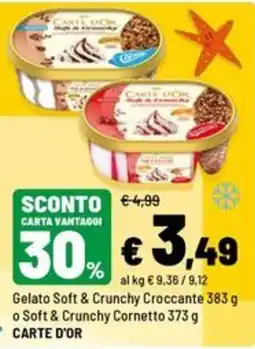 Iper La Grande Gelato Soft & Crunchy Carte d'Or offerta