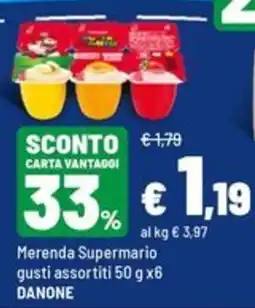 Iper La Grande Merenda Supermario gusti assortiti DANONE offerta