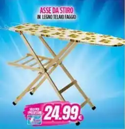 Vitulano Drugstore Asse da stiro in legno telaio faggio offerta