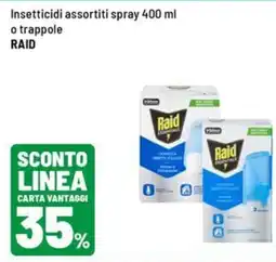 Iper La Grande Insetticidi assortiti spray Raid offerta