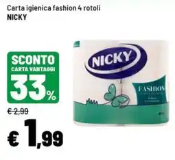 Iper La Grande Carta igienica fashion Nicky offerta