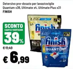 Iper La Grande Detersivo pre-dosato per lavastoviglie Finish offerta