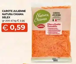 Mercatò Local Carote julienne Natura Chiama Selex offerta